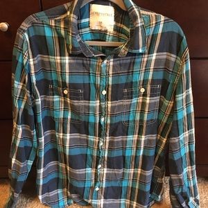 Men’s Plaid Aeropostale Button Up